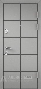 Глухая дверь в загородный дом с полимерным окрасом №66 внешняя - фото