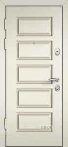 Входная уличная дверь сохраняющая тепло в частном доме №28 внутренняя - фото