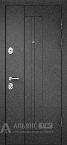 Дверь для деревянного дома антрацит с полимерным покрытием №51 внешняя - фото