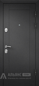 Стильная стальная входная дверь с покрытием эмаль №61 внешняя - фото