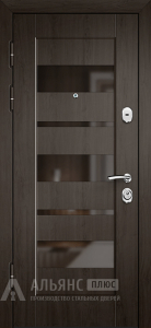 Дверь для деревянного дома с защитой от перепадов №59 внутренняя - фото