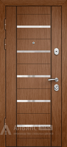 Дверь стальная коричневая с экошпоном снаружи и изнутри №1 внутренняя - фото