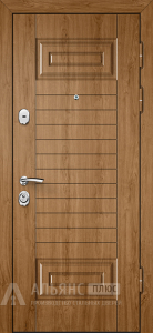 Входная дверь металлическая с утепленным коробом №44 внешняя - фото