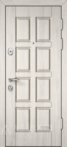 Деревянная входная дверь с клееным брусом в основе №36 внешняя - фото