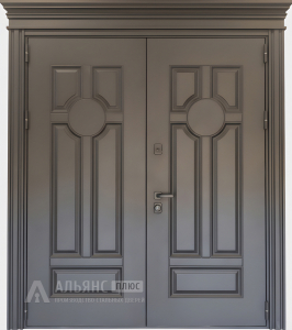 Входная дверь для дома с терморазрывом и двойным контуром №3 внешняя - фото