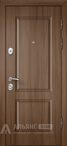 Дверь глухая коричневая с усиленной звукоизоляцией №12 внешняя - фото