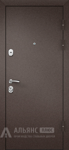 Входная уличная дверь с покрытием "Антик медь" №56 внешняя - фото