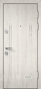 Стальная дверь с ламинатом для офиса в мягком светлом тоне №50 внешняя - фото