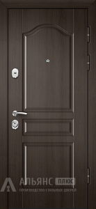 Дверь для дома из бревна №43 внешняя - фото