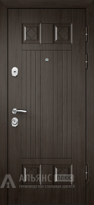 Уличная дверь левого открывания для дачного дома №47 внешняя - фото