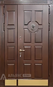 Надежная стальная двупольная дверь в коттедж №4 внешняя - фото