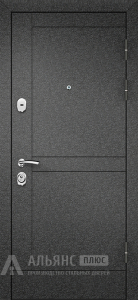 Атмосферостойкая металлическая дверь с порошковым покрытием термо медь №62 внешняя - фото