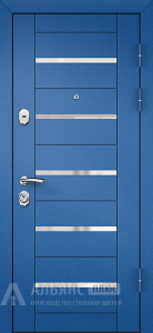 Классическая входная дверь металлическая №50 внешняя - фото