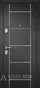 Зимняя металлическая дверь с порошковым напылением термо непромерзающая №57 внешняя - фото