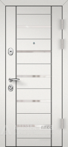 Однопольная дверь с терморазрывом антрацит прочная №63 внешняя - фото