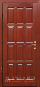 Шпонированная дверь в тамбур №52  внутренняя - фото