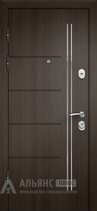 Темная входная дверь с защитой от взлома и посторонних шумов №54 внутренняя - фото