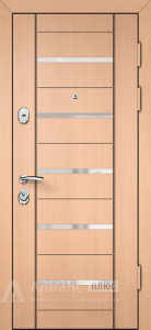 Входная дверь в стиле Лофт с декоративным молдингом №6 внешняя - фото