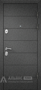 Темная порошковая дверь для входа я в каркасный дом №58 внешняя - фото