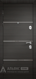 Дверь для деревянного дома антрацит с полимерным покрытием №51 внутренняя - фото