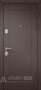 Входная металлическая дверь для частного дома с порошковым покрытием №61 внешняя - фото