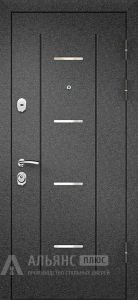 Металлическая дверь для частного дома под каркас из бруса №51 внешняя - фото