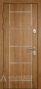 Зимняя металлическая дверь с порошковым напылением термо непромерзающая №57 внутренняя - фото